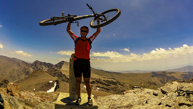 Mountain biking Pico de Veleta