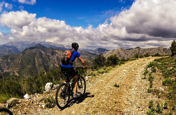 Mountain bike in Granada area, Andalucía southern Spain
