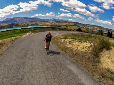 Road cycling in Almuñécar, Costa Tropical south of Spain